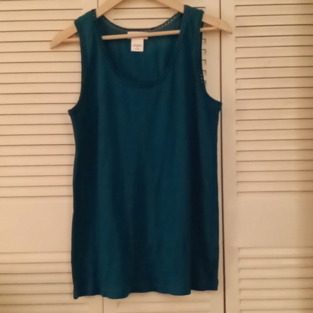 Kate Hill women,size 1X,dark teal.tank.